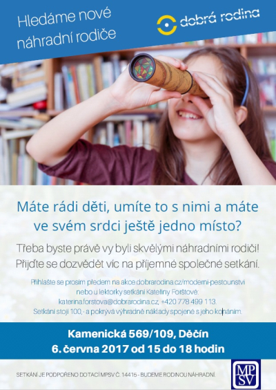 Dobr&aacute; rodina hled&aacute; nov&eacute; n&aacute;hradn&iacute; rodiče