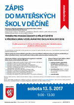 Z&aacute;pis do mateřsk&yacute;ch &scaron;kol v Děč&iacute;ně
