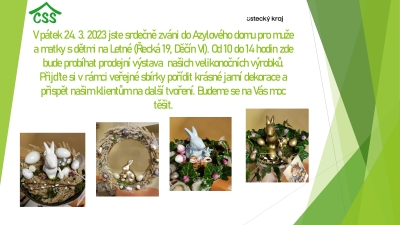 Prodejn&iacute; v&yacute;stava velikonočn&iacute;ch v&yacute;robků