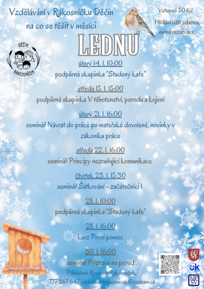 Lednov&eacute; akce v R&aacute;kosn&iacute;čku Děč&iacute;n