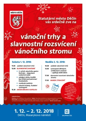Slavnostn&iacute; rozsv&iacute;cen&iacute; v&aacute;nočn&iacute;ho stromu 2018