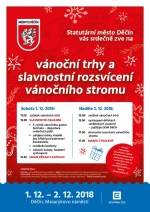 Slavnostn&iacute; rozsv&iacute;cen&iacute; v&aacute;nočn&iacute;ho stromu 2018
