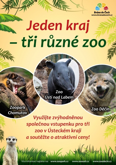 V&yacute;hodně do tř&iacute; severočesk&yacute;ch zoo můžete i letos