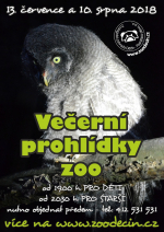 Zoo Děč&iacute;n zve na nočn&iacute; prohl&iacute;dky