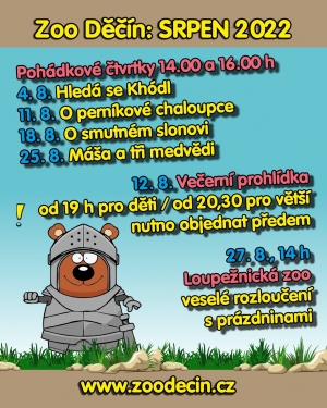 Srpen v Zoo Děč&iacute;n