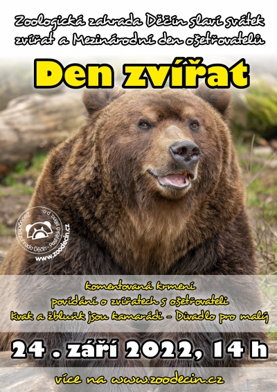 Děč&iacute;nsk&aacute; zoo oslav&iacute; v sobotu Mezin&aacute;rodn&iacute; den zv&iacute;řat