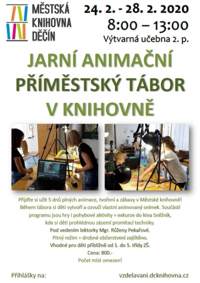 Jarn&iacute; animačn&iacute; př&iacute;městsk&yacute; t&aacute;bor v knihovně