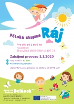 Dětsk&aacute; skupina R&aacute;j st&aacute;le přij&iacute;m&aacute; děti