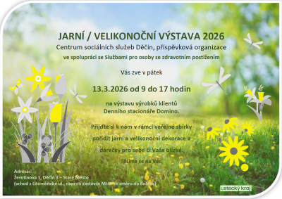 Jarn&iacute;/Velikonočn&iacute; v&yacute;stava 2026 v Denn&iacute;m stacion&aacute;ři Domino