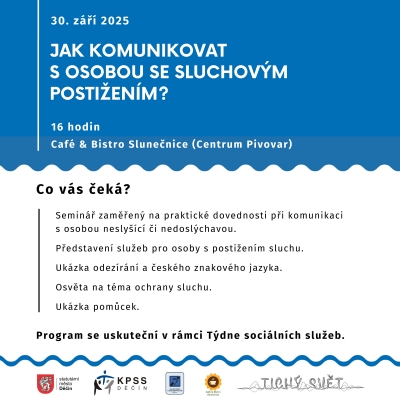 Praktick&yacute; semin&aacute;ř &bdquo;Jak komunikovat s osobou se sluchov&yacute;m postižen&iacute;m?&ldquo;