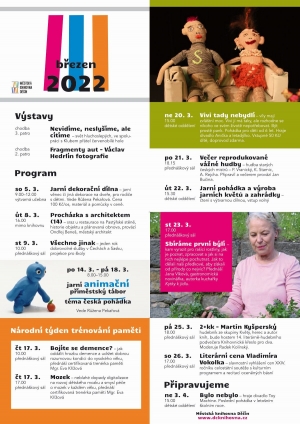 Program v knihovně na březen