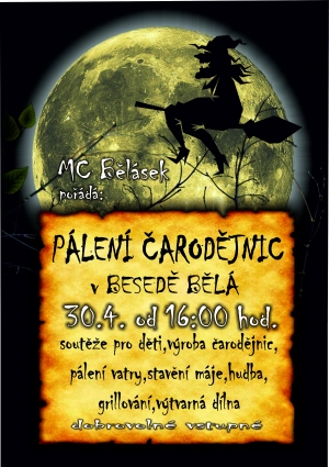 P&aacute;len&iacute; čarodějnic v Besedě Běl&aacute;