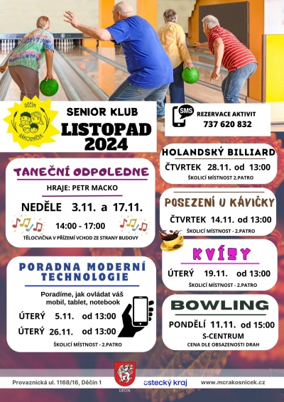 Listopadov&eacute; akce v Senior klubu