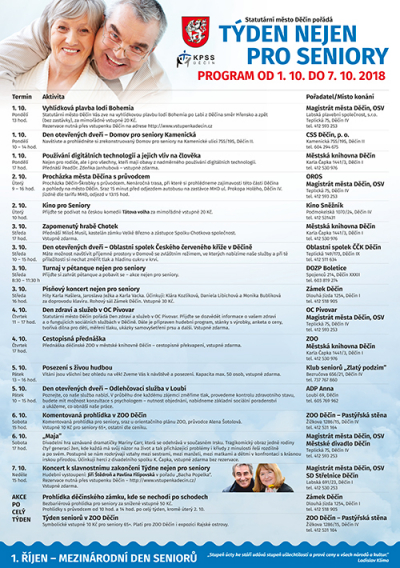 T&yacute;den nejen pro seniory