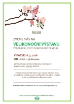 Velikonočn&iacute; v&yacute;stava v&yacute;robků klientů Domova pro seniory na Kamenick&eacute; ulici