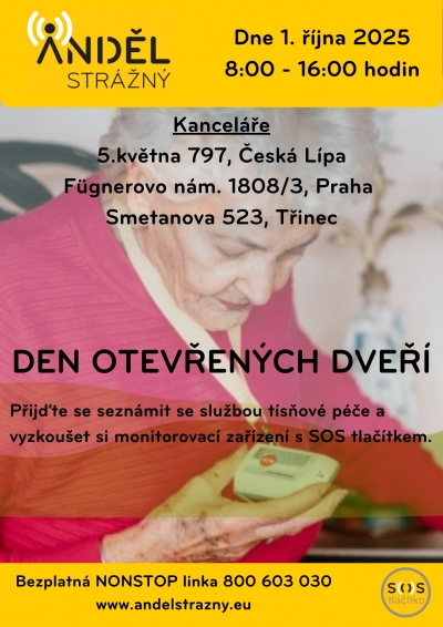 Anděl str&aacute;žn&yacute; V&aacute;s zve na Den otevřen&yacute;ch dveř&iacute;