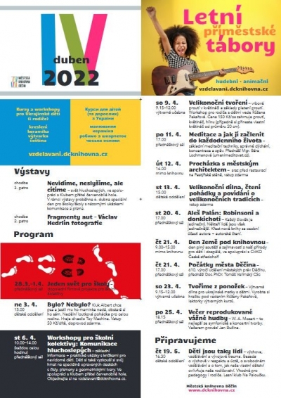 Program knihovny na duben