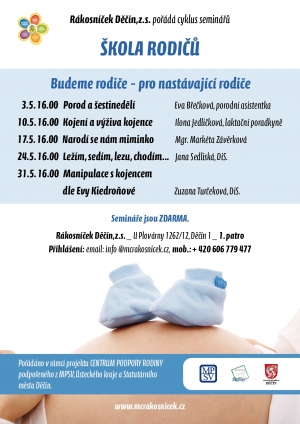 R&aacute;kosn&iacute;ček, z.s. poř&aacute;d&aacute; cyklus semin&aacute;řů &Scaron;kola rodičů