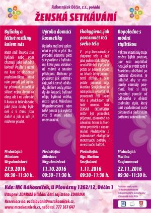 Akce v Mateřsk&eacute;m centru R&aacute;kosn&iacute;ček na podzim