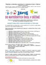 Z&aacute;pis do mateřsk&yacute;ch &scaron;kol v Děč&iacute;ně