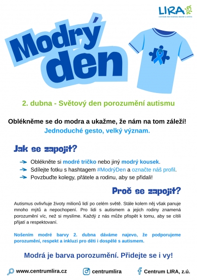 2. dubna proběhne Světov&yacute; den porozuměn&iacute; autismu