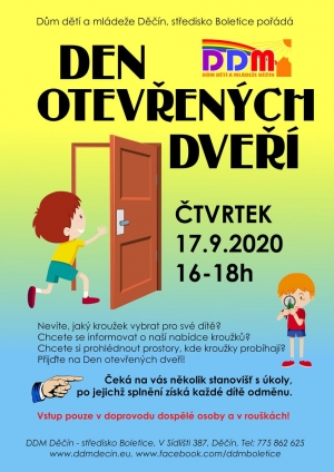 Den otevřen&yacute;ch dveř&iacute; v DDM Boletice