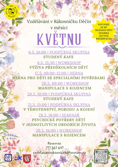 Květnov&eacute; akce v R&aacute;kosn&iacute;čku Děč&iacute;n, z. s.