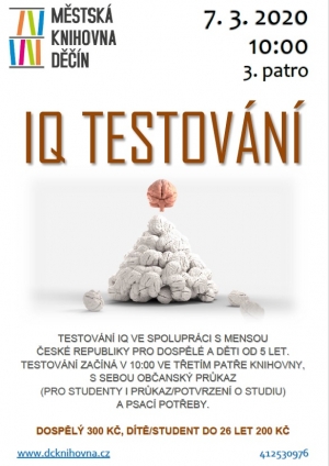 Nechte si v knihovně otestovat IQ