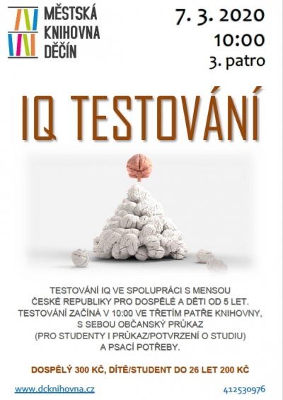 Nechte si v knihovně otestovat IQ